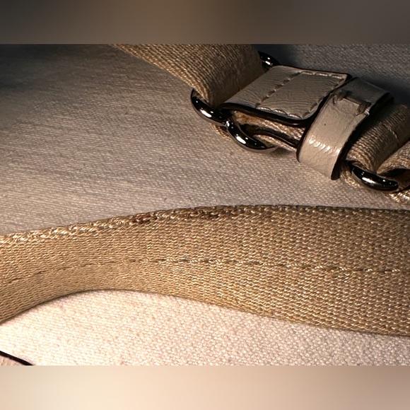 Coach Signature Tan and Cream Crossbody Bag - Picture 7 of 13